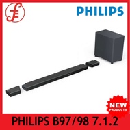 Philips Fidelio Soundbar 7.1.2 with wireless subwoofer B97/98