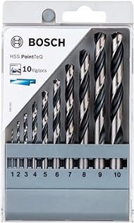 Set Drill Bits for Metal Bosch HSS-PointTeQ 1-10mm