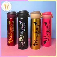 ♥ Touch U ♥  Free Custom Name 7 Colours Thermos Design Name Water Cup Bottle 500 ML Thermos Vacuum B