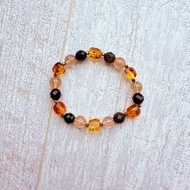 JEDIS│紅鈦晶・花珀・金曜石 手鍊