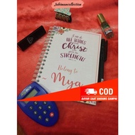 Setting Cover Notes / Notebook A5 & A6 - Front Cover