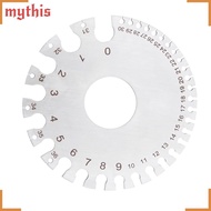[MYTHIS] Round Wire Gauge, Stainless Steel Round Dual Sided Design Thickness Gauge, Metric and Imper