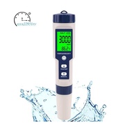Pool Salt Tester, Digital Salinity Meter, High Accuracy 5 In 1 Salinity Tester for Salt Water,IP67 Waterproof Test Kit