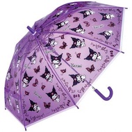 Skater - Japan Sanrio Kuromi 日版 半透明 兒童 雨傘 小童 長遮 彎手柄 長傘 戶外 便攜 防風 雨具 55cm 酷洛米 庫洛米 可羅米 2022年款