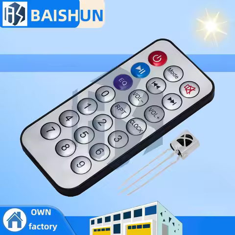 TL1838/VS1838B Infrared (IR) Receiver Wireless Remote Control Module Kit - High Immunity for Bluetoo
