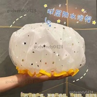 Double Waterproof Shower Cap Adult Shampoo Cap Water Retaining Shower Bath Kitchen Fume Cap Thickene