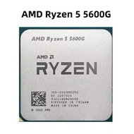 Ryzen 5 5600g R5 5600g Desktop Pemproses 3.9 Ghz 6-teras 12-benang 16 Mb Am4 Ddr4 3200 Mt/s 5000 Sir