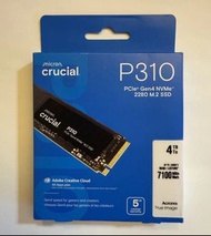 （4 TB）全新水貨原封美光micron Crucial P310 4TB PCIe Gen4 NVMe M.2 SSD not Samsung 990 evo plus  sn7100 sn850x