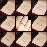 ins Woman Index finger Ring 14K Rose Gold Wedding Engagement Ring Cubic Zirconia Diamond 14K Gold Ri