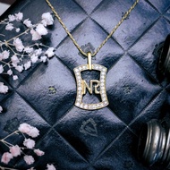 Nina Ricci 曲線設計經典字母項鍊－歐洲古董首飾Vintage Jewelry