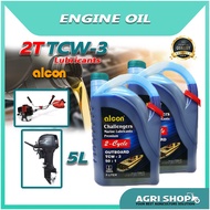 Agrishop Alcon Outboard Marine Lubricants 2T TCW-3 Engine Oil 5 Liter
