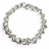 Mint condition☆TIFFANY&Co. Tiffany Forge Medium Link Bracelet AG925 Current Model Accessory Silver S