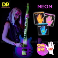 DR Strings NEON Hi-Def 4-Strings Bass SuperStrings Bass Guitar String  Lite 40-100 or Medium 45-105 