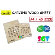 CACTUS Carving Wood Sheet 0.5cm ( Size A4 / A5 )