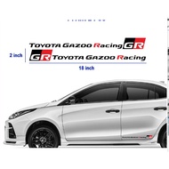 Toyota Gazoo Racing Car Sticker / 1pair 2pcs / cs634