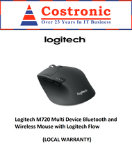 Logitech M720 Multi Device Bluetooth and Wireless Mouse with Logitech Flow