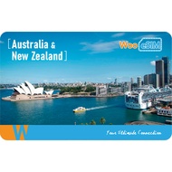 Australia & New Zealand Data ONLY eSIM Card Unlimited Internet Data [FUP] Online Delivery
