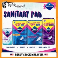 Produk penjagaan feminin Libresse Sanitary Pad Value Pack of 3 (Max Wing / Daily V-Fresh / Slim Fit)