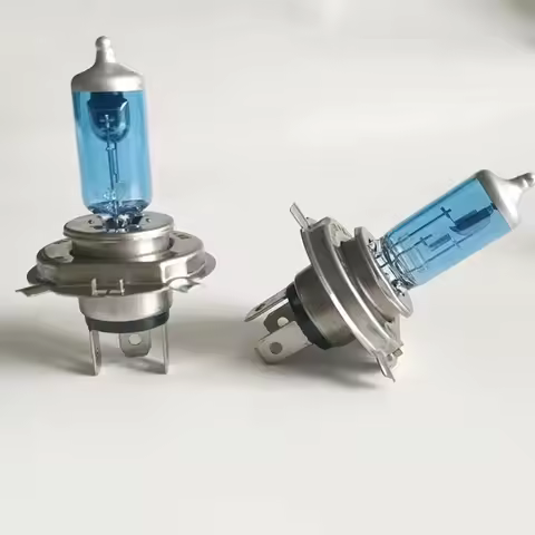 2PCS H4 55W DC12V Bi-Xenon HID High Low Beam Headlight Bulb 4500-5000k Warm White Light Lamps Su Car