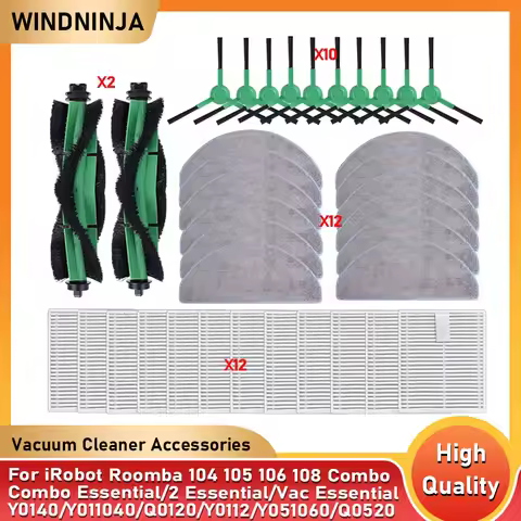 Compatible for iRobot Roomba Combo Essential /Roomba Vac Essential /Roomba 105 Combo/ Roomba 104 Com