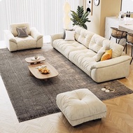 Sofa Cream Fengyunduo Sofa Technology Fabric Living Room Straight Row Simple Nordic Sofa