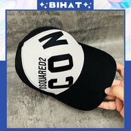 DSQUARED2 Men's and Women's Fashion Button Mesh Cap, Icon Dsquared2 mesh hat with color combination 