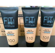 Foundation Maybelline Fit Me Matte+Poreless / Foundation fit me tube