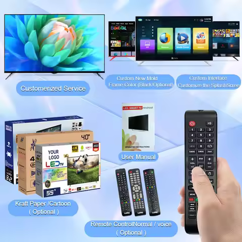 2026 sell Small Size 19 to 65 TCL Smart TV Android 12 Led 4K Smart
