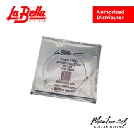 La Bella Single Plain Steel | Unwound Replacement String | .008-.011 | Electric/Acoustic Guitar Stri