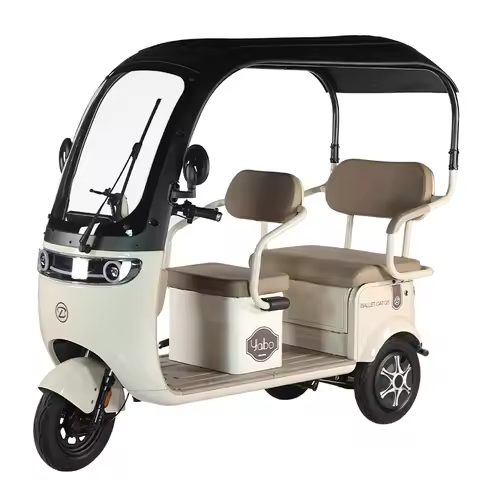 2024 60V800W Electric Pedicab Cargo Tricycle 3-Wheel Steel Frame Electric Bike for Adults with Centr