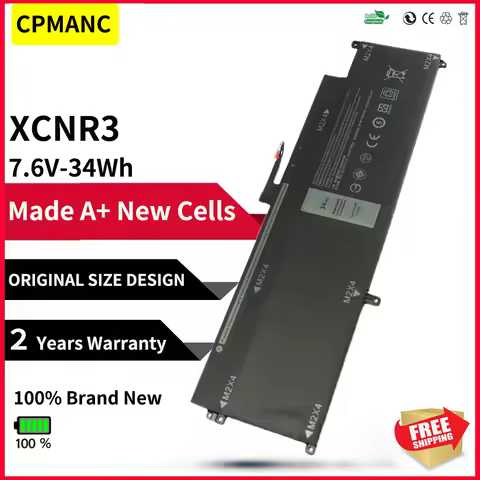 CPMANC XCNR3 Laptop Battery For Dell Latitude 13 7370 Ultrabook N3KPR P63NY WY7CG 7.6V 34Wh