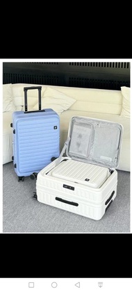 新貨包郵20吋  超輕 防爆YKK拉鏈 前開口商務#行李箱 #前蓋開 #側開口  Hinomoto靜音轆 多呎吋 可擴大儲物 多色 TSA密碼鎖,海關鎖 上機手提
呎吋：20.22.24.26.28.