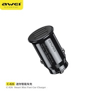 Awei C-826T Mini Car Phone Charger 12W Quick Charge 2.4A 2 ports USB A Car Fast Charger for iPhone X