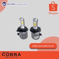 LED COB HEADLIGHT 4200 LUMEN,A8 FAN TYPE, 2PCS (SET) H4 4200K ALL SEASON 1YEAR WARRANTY