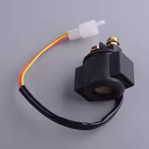 1PZ75XO90C Go-Kart Scooter Moped Starter Relay Solenoid 12V Fit for GY6-125 50cc 70cc 90cc 110cc 125