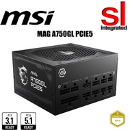 MSI MAG A750GL PCIE5.1 ATX 3.1 80 PLUS GOLD FULL MODULAR POWER SUPPLY