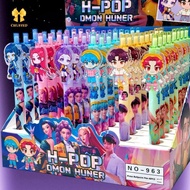[Chuffed-t] 6/12/24/48Pcs Kpop Demon Hunters Cute 0.5mm Bla Gel Pens Kawaii Cartoon Anime Peripheral