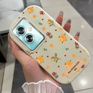 Case For OPPO A79 5G A2 5G Shockproof Flower Phone Round And Fat OPPO Phone Case