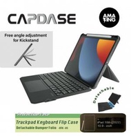 CAPDASE 觸控板鍵盤保護套適用於 2022年第10代 10.9英寸iPad 的可拆卸保護殼