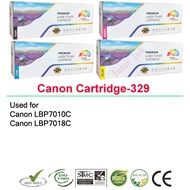 ตลับหมึกพิมพ์ Canon LBP7010C / LBP7018C (Cartridge-329) สีดำ/ สีฟ้า/ สีเหลือง/ สีแดง Compatible