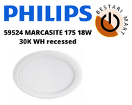 PHILIPS 59524 18W (3000K / 4000K / 6500K) -7" INCH LED MARCASITE DOWNLIGHT RECESSED (ROUND)