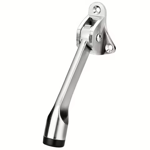 1pc Stainless Steel Door Stopper: Keep Your Doors Secure with Our Kickdown Door Stop! for Shops&stor