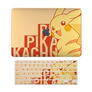Pikachu Pokemon กรณี Macbook Pro Air 13 2020 A2338 M1 A2337 A2289 A2251 A2179 A1932 A1466 Pro 16 A2141 Pro 13 A2159 A1989 Air 11 Retina 12 13 A1502พิมพ์หินอ่อน Hard ป้องกัน