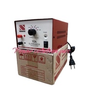 NISSON N-910P DC POWER ADAPTOR 10A STABLEIZED & PROTECTED 6 PRESET VOLTAGE 3V 4.5V 6V 7.5V 12V 13.8V