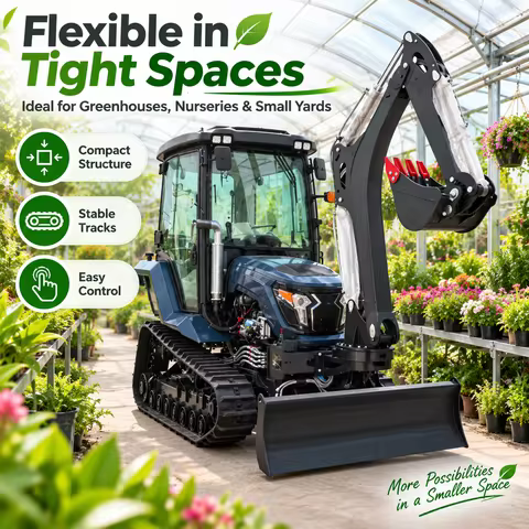 70HP 80HP Agricultural Crawler Tractor Heavy Duty Rubber Track Tractor For Mountain Land Plowing