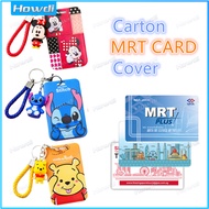 Cartoon Student Portable Stitch Card Card Holder keychain fit for MRT CARD
