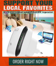 WiFi Repeater WiFi Range Extender Super Booster Speed (300Mbps) Wireless Wifi Modem Router