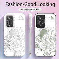 For Samsung Galaxy  A72& Samsung A72 5G , Mountains, Sunrise,high-quality matte anti drop IMD phone 