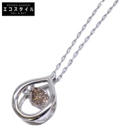 จี้หินเต้นระบำแพลทินัม 900 (Pt900 0.20) และสร้อยคอแพลทินัม 850 [มือสอง]