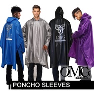 OMG Bat Sleeve Poncho Raincoat Poncho Raincoat Adult Rain Poncho Reusable Poncho